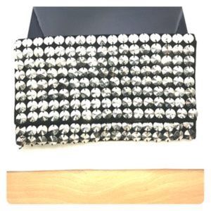 Black BCBG Studded Clutch